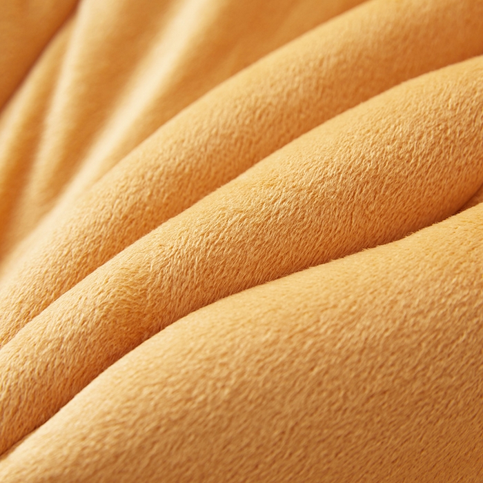 91家纺网 家纺一手货源 找家纺 情恒家纺 2026新款立体防撞双面加厚床头罩条形款 条形款 暖杏