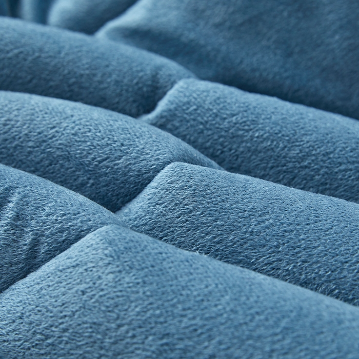 91家纺网 家纺一手货源 找家纺 情恒家纺 2026新款立体防撞双面加厚床头罩条形款 条形款 雾兰