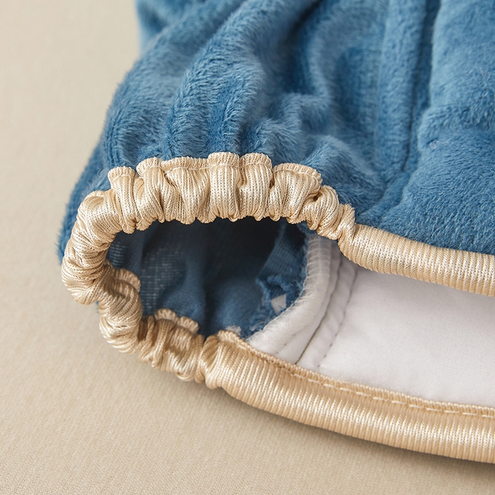 91家纺网 家纺一手货源 找家纺 情恒家纺 2026新款立体防撞双面加厚床头罩条形款 条形款 雾兰