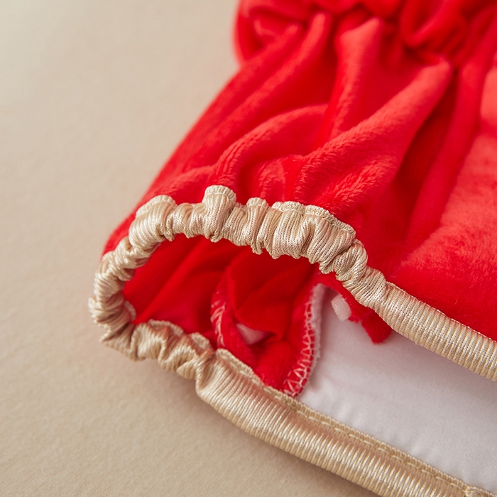 91家纺网 家纺一手货源 找家纺 情恒家纺 2026新款立体防撞双面加厚床头罩条形款 条形款 中国红