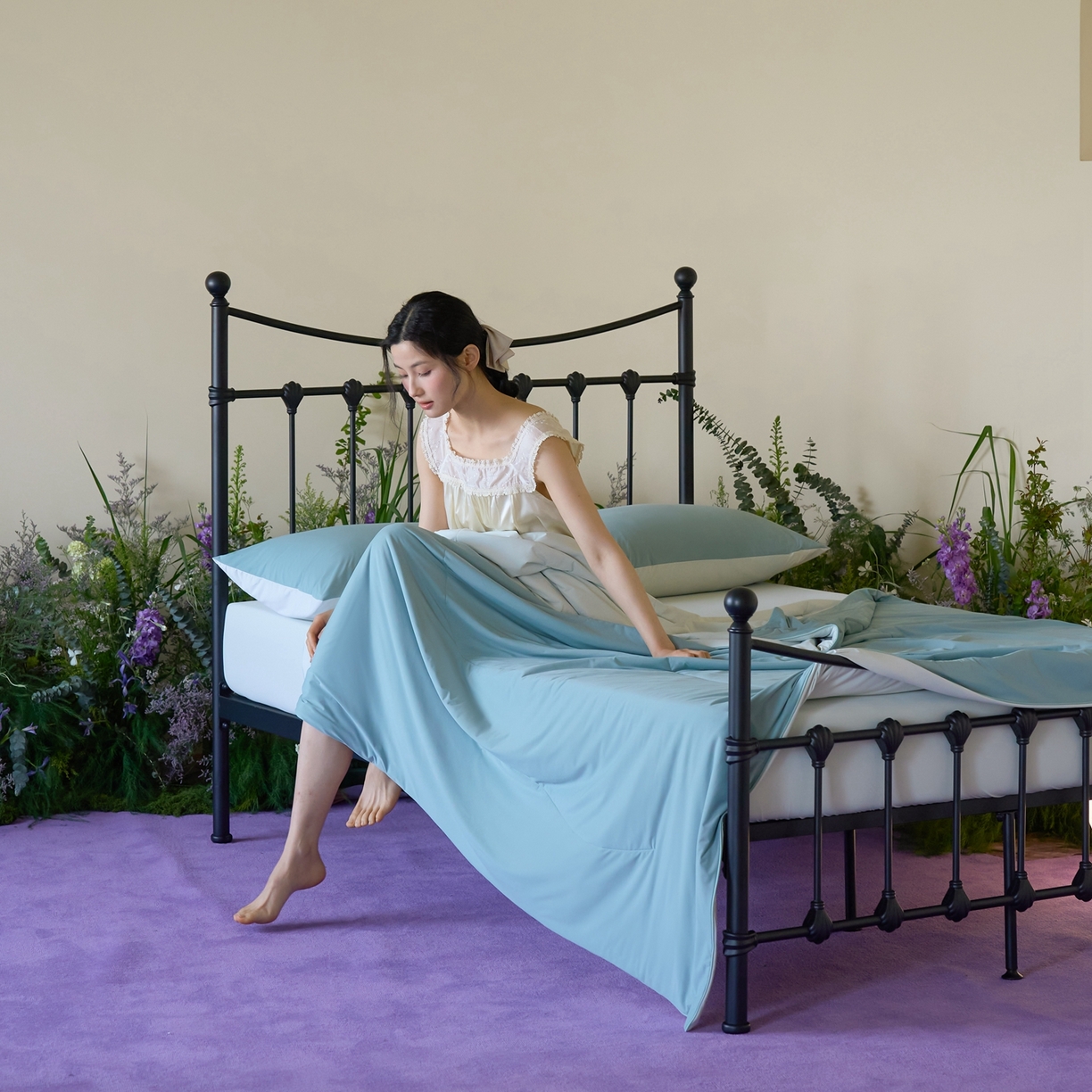 91家纺网 家纺一手货源 找家纺 （总）觅糖家纺 2026新款甜梦薰衣草凉感夏被