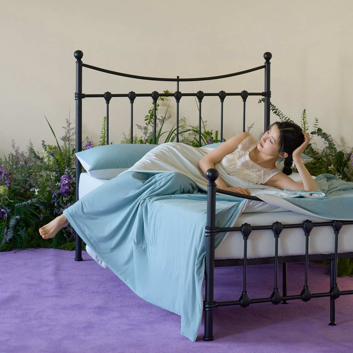 91家纺网 家纺一手货源 找家纺 （总）觅糖家纺 2026新款甜梦薰衣草凉感夏被