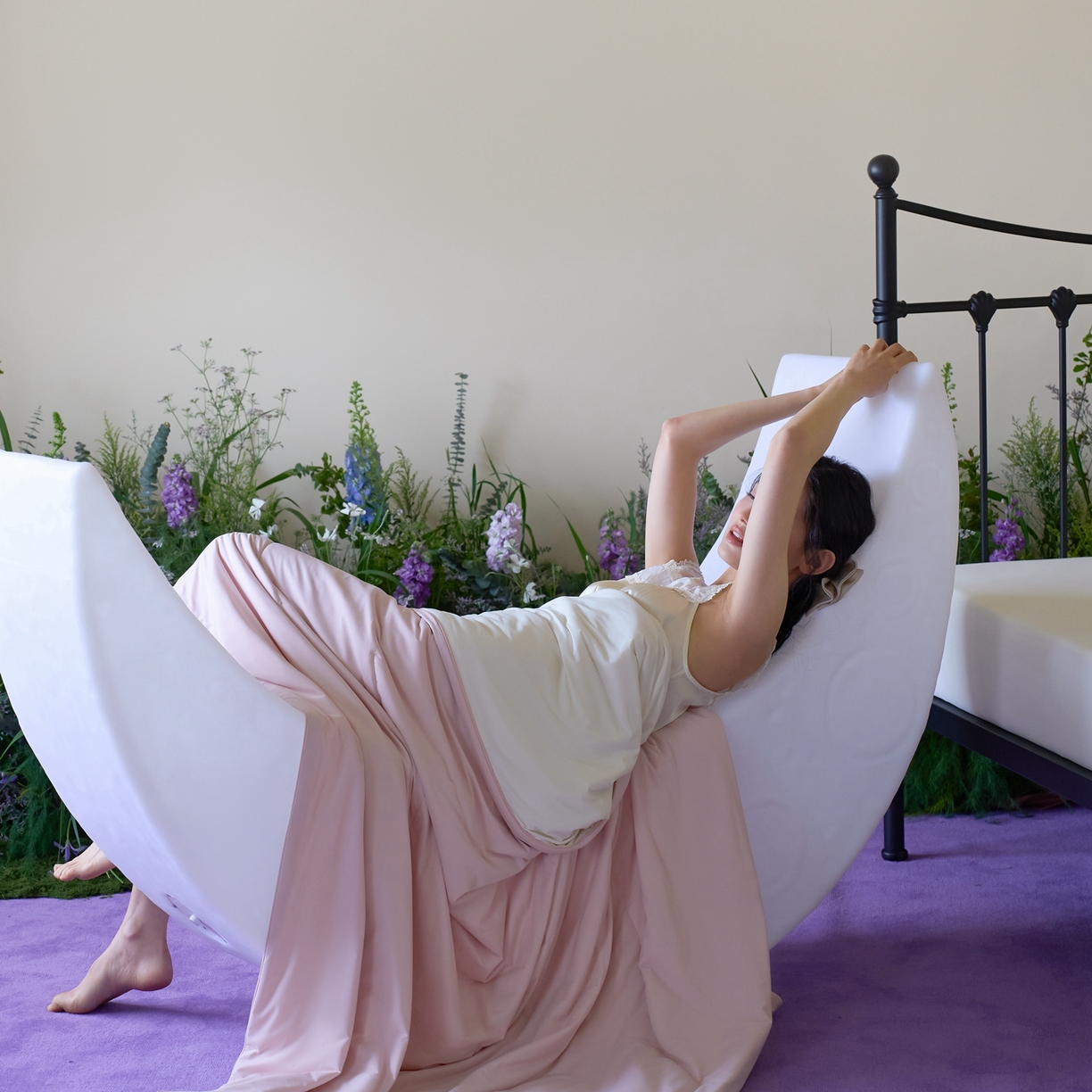 91家纺网 家纺一手货源 找家纺 觅糖家纺 2026新款甜梦薰衣草凉感夏被 贝壳粉