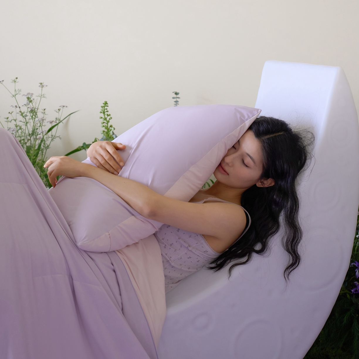 91家纺网 家纺一手货源 找家纺 觅糖家纺 2026新款甜梦薰衣草凉感夏被 绝绝紫