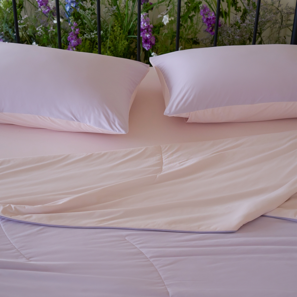 91家纺网 家纺一手货源 找家纺 觅糖家纺 2026新款甜梦薰衣草凉感夏被 绝绝紫