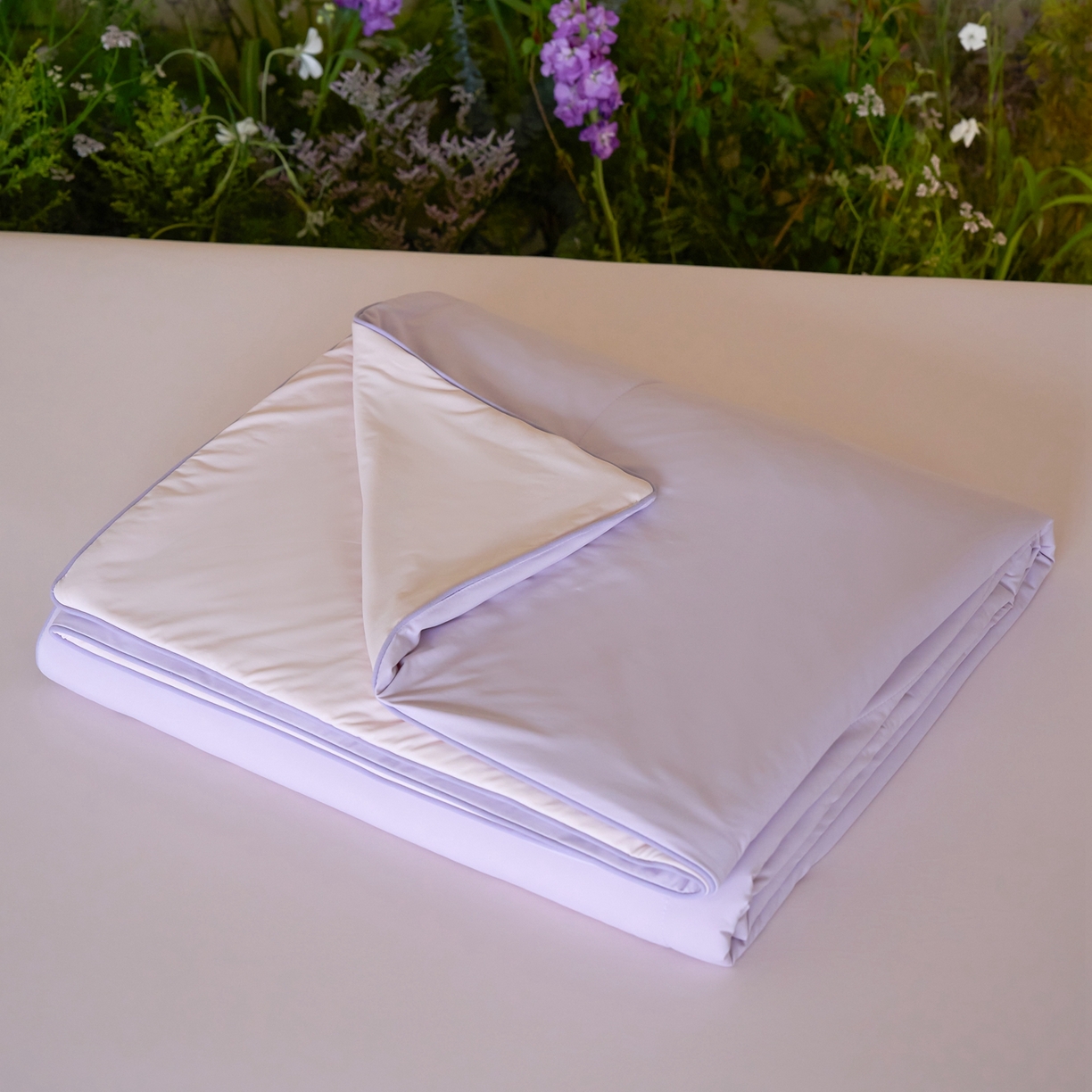 91家纺网 家纺一手货源 找家纺 觅糖家纺 2026新款甜梦薰衣草凉感夏被 绝绝紫