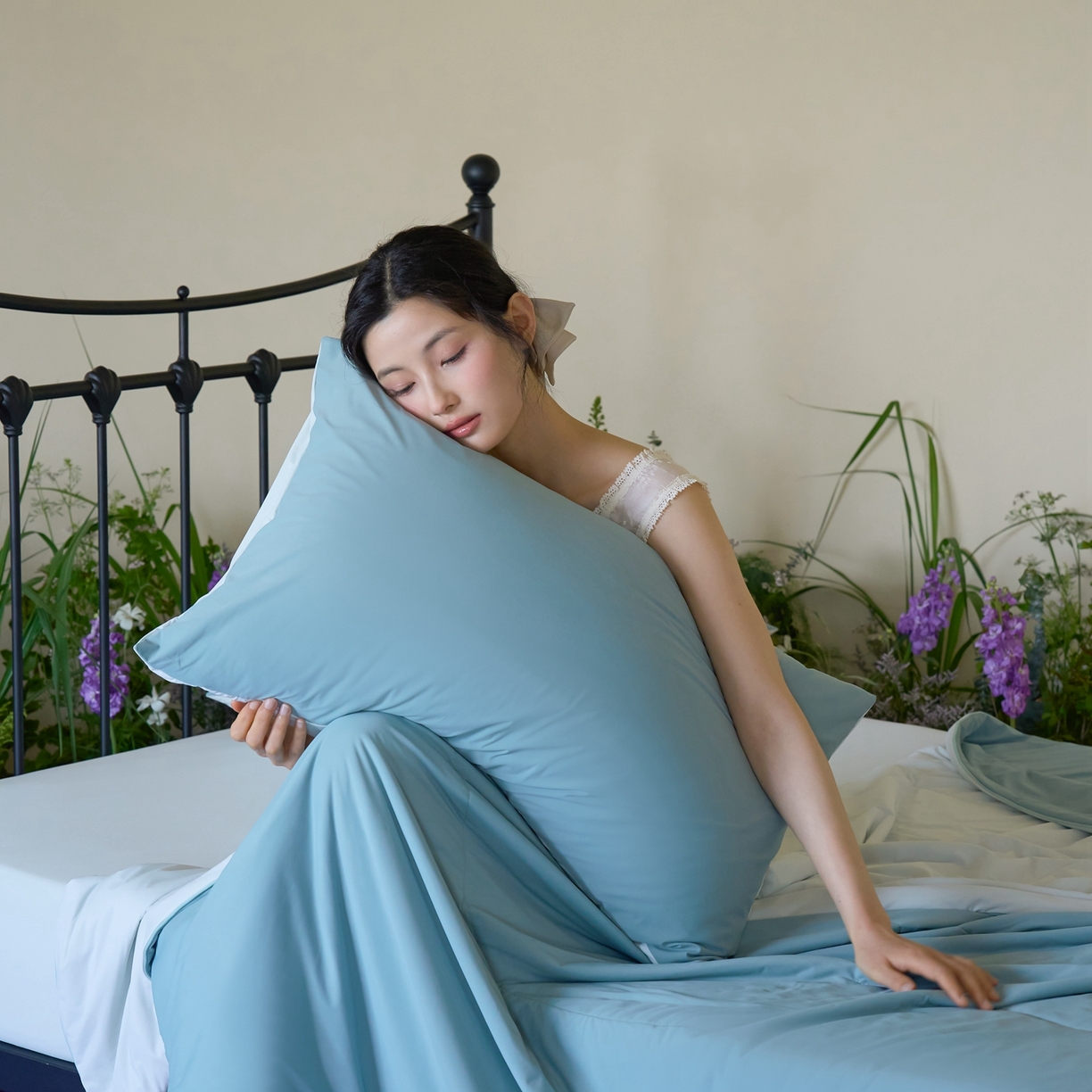 91家纺网 家纺一手货源 找家纺 觅糖家纺 2026新款甜梦薰衣草凉感夏被 松柏绿