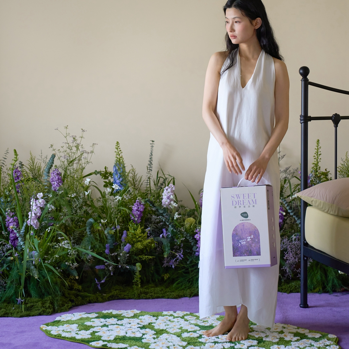 91家纺网 家纺一手货源 找家纺 觅糖家纺 2026新款甜梦薰衣草凉感夏被 包装