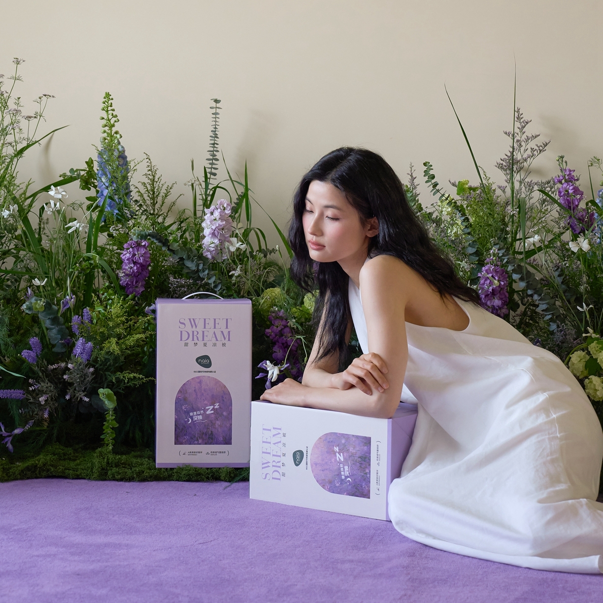 91家纺网 家纺一手货源 找家纺 觅糖家纺 2026新款甜梦薰衣草凉感夏被 包装