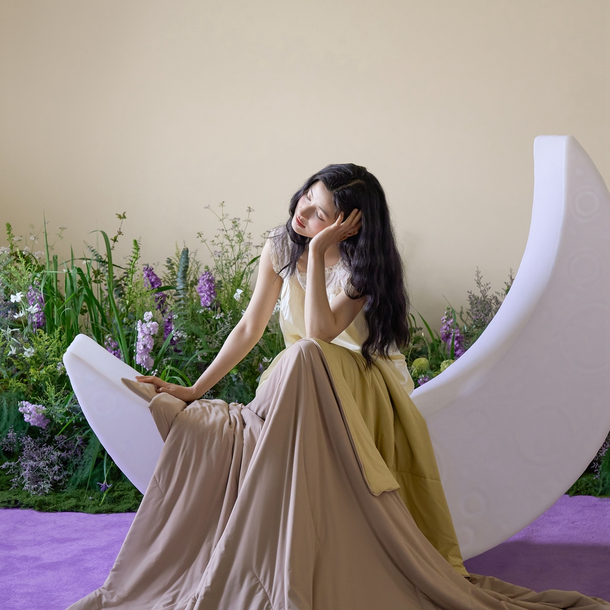 91家纺网 家纺一手货源 找家纺 觅糖家纺 2026新款甜梦薰衣草凉感夏被 摩卡奶咖