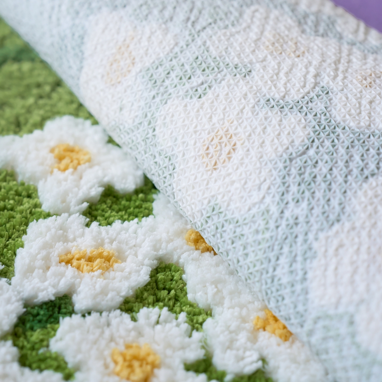 91家纺网 家纺一手货源 找家纺 （总）觅糖家纺 2026新款甜梦薰衣草地毯地垫家居用品