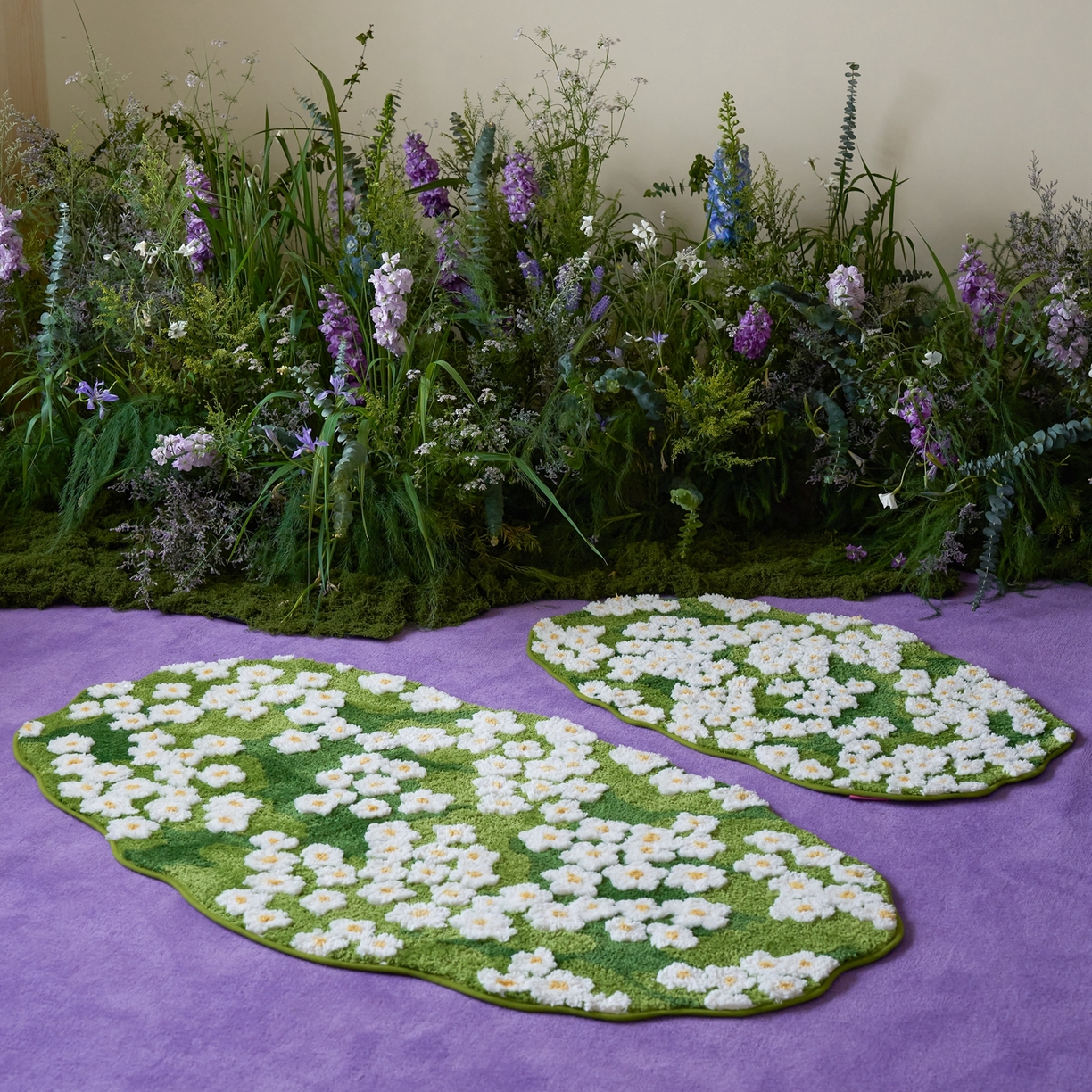 91家纺网 家纺一手货源 找家纺 （总）觅糖家纺 2026新款甜梦薰衣草地毯地垫家居用品