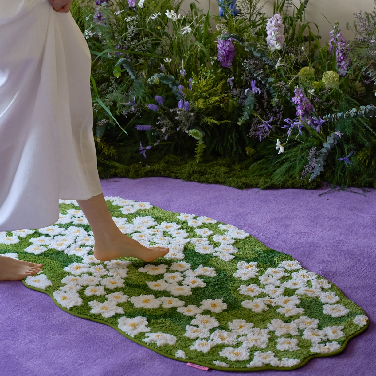 91家纺网 家纺一手货源 找家纺 （总）觅糖家纺 2026新款甜梦薰衣草地毯地垫家居用品