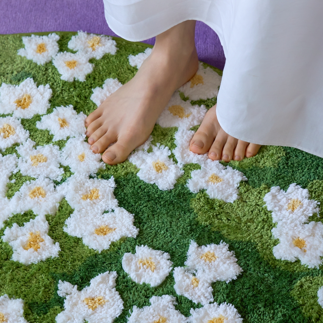 91家纺网 家纺一手货源 找家纺 （总）觅糖家纺 2026新款甜梦薰衣草地毯地垫家居用品