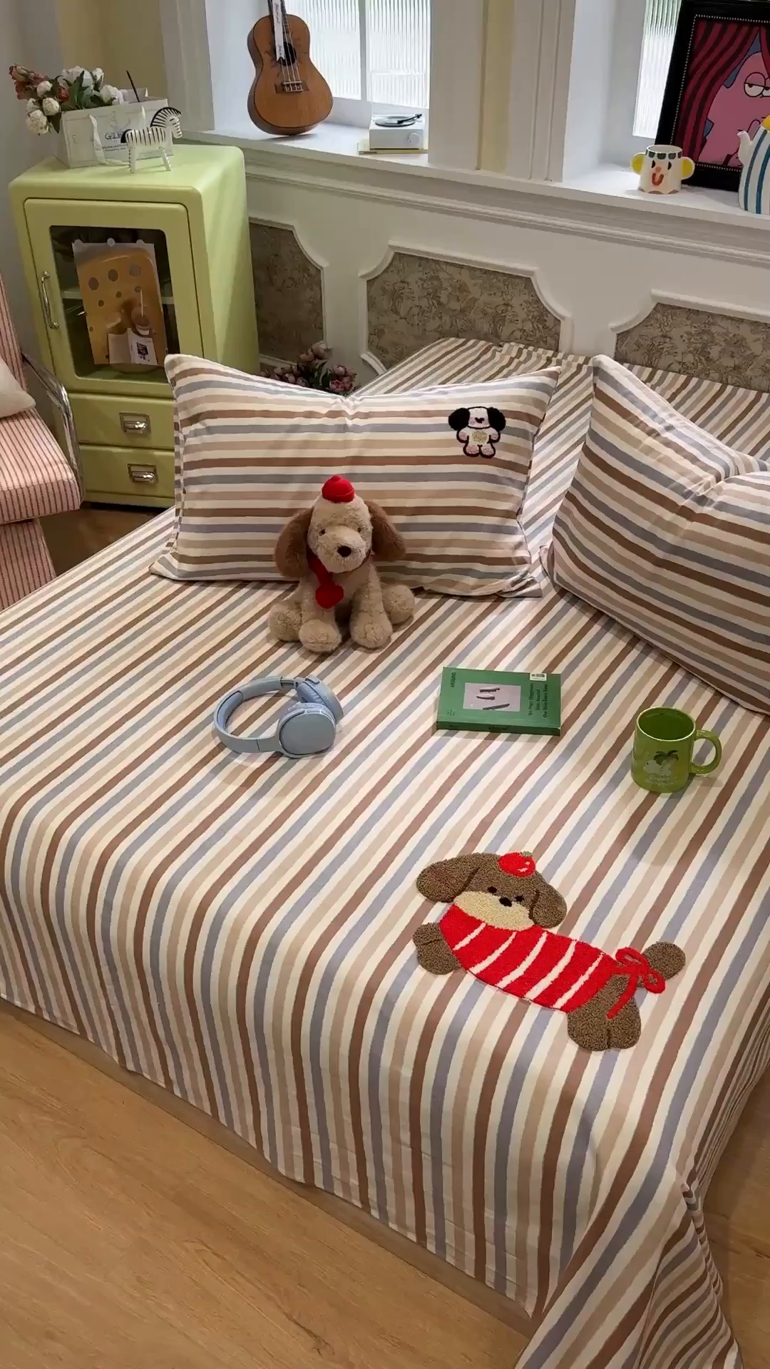 91家纺网 家纺一手货源 找家纺 觅糖家纺 2026新款大版卡通毛巾绣老粗布凉席席子系列 生日聚会