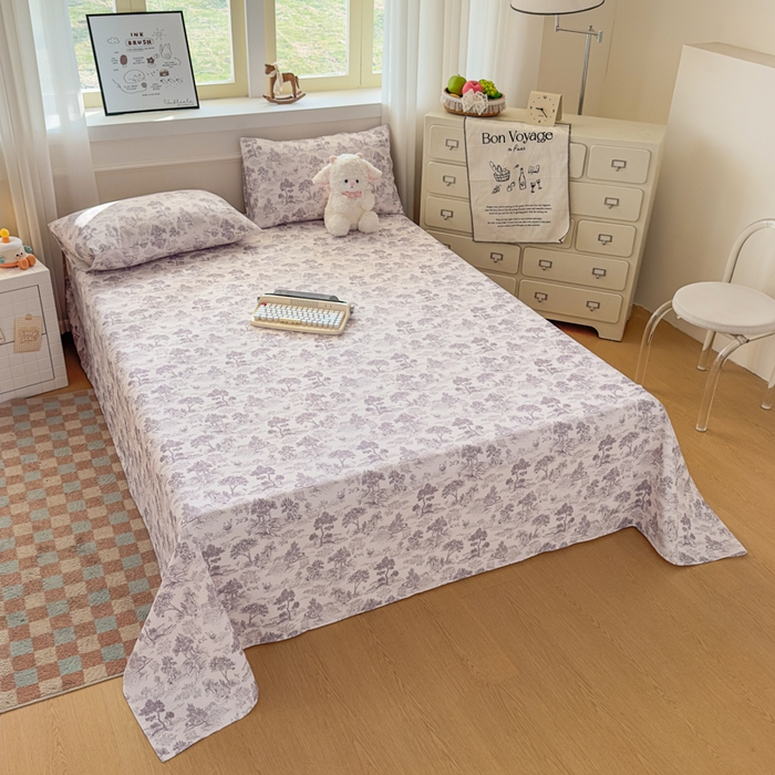 91家纺网 家纺一手货源 找家纺 爱彼家纺 2026新款细沙工艺款亲肤柔软粗布组合系列 素林织棉