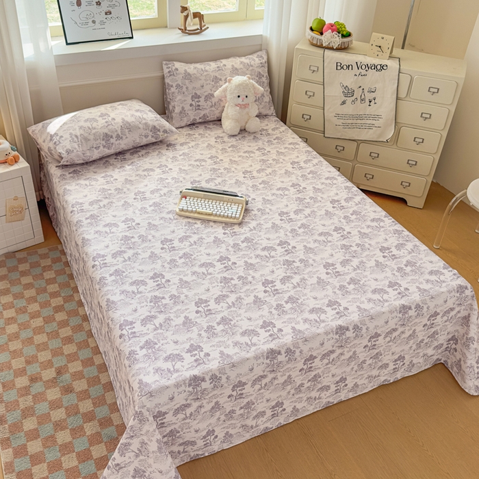 91家纺网 家纺一手货源 找家纺 爱彼家纺 2026新款细沙工艺款亲肤柔软粗布组合系列 素林织棉