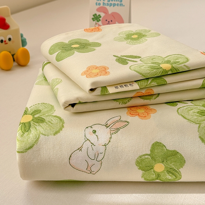 爱彼家纺 2026新款细沙工艺款亲肤柔软粗布组合系列 绿果花香