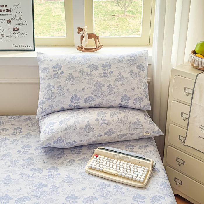 91家纺网 家纺一手货源 找家纺 爱彼家纺 2026新款细沙工艺款亲肤柔软粗布组合系列 青花江水