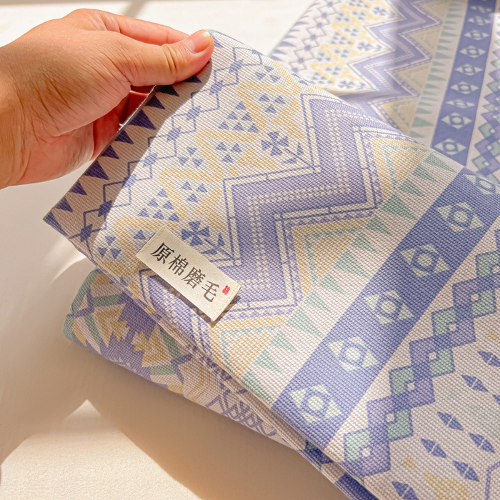 91家纺网 家纺一手货源 找家纺 爱彼家纺 2026新款细沙工艺款亲肤柔软粗布组合系列 向往米兰条