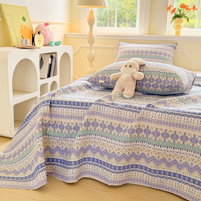 91家纺网 家纺一手货源 找家纺 爱彼家纺 2026新款细沙工艺款亲肤柔软粗布组合系列 向往米兰条