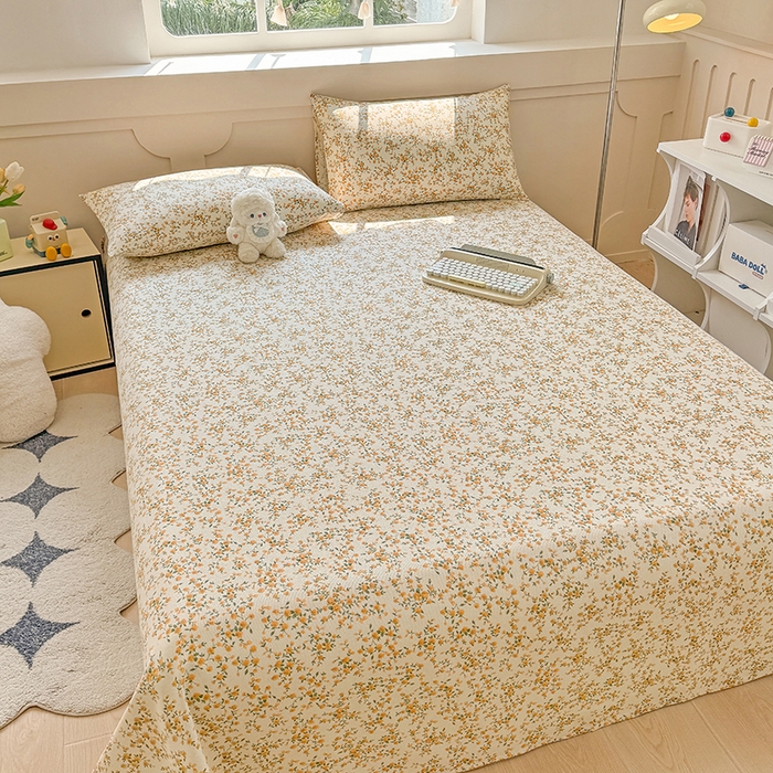 91家纺网 家纺一手货源 找家纺 爱彼家纺 2026新款细沙工艺款亲肤柔软粗布组合系列 锦绣花舞