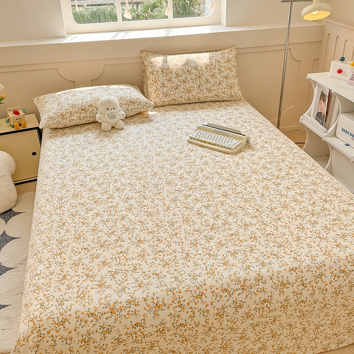 91家纺网 家纺一手货源 找家纺 爱彼家纺 2026新款细沙工艺款亲肤柔软粗布组合系列 锦绣花舞