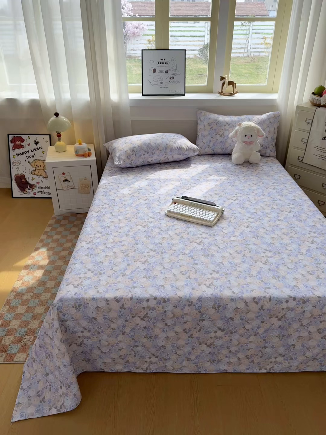 91家纺网 家纺一手货源 找家纺 爱彼家纺 2026新款细沙工艺款亲肤柔软粗布组合系列 紫罗