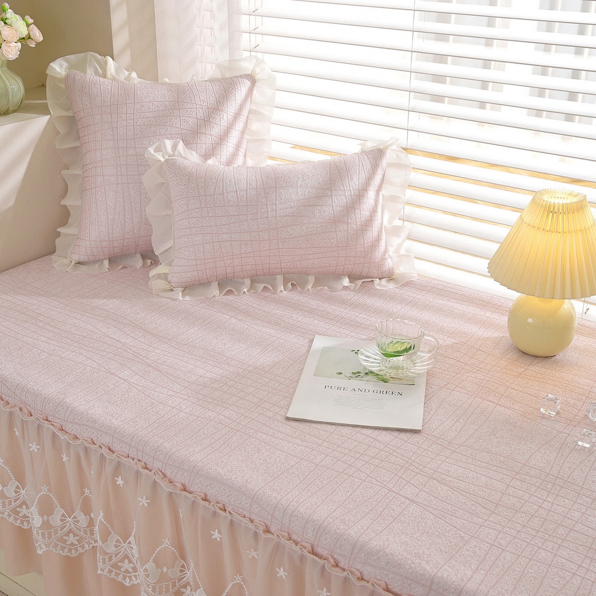 91家纺网 家纺一手货源 找家纺 （总）共鸣沙发垫 2026新款冰豆豆条纹5厘米海绵飘窗垫系列