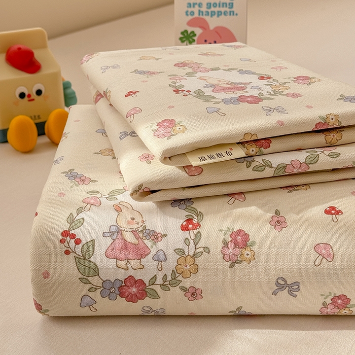 91家纺网 家纺一手货源 找家纺 （总）爱彼家纺 2026新款热卖系列老粗布床单床单三件套凉席