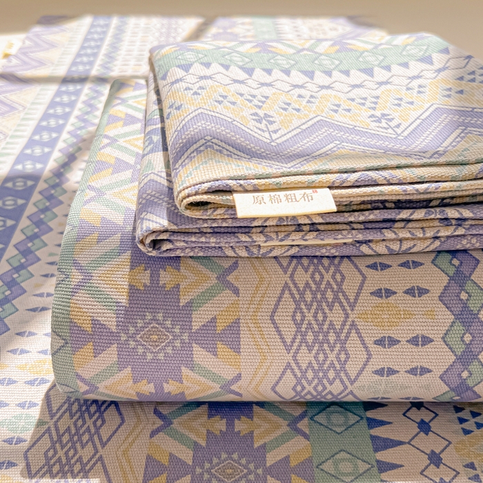 91家纺网 家纺一手货源 找家纺 （总）爱彼家纺 2026新款热卖系列老粗布床单床单三件套凉席