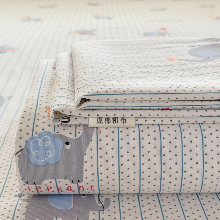 爱彼家纺 2026新款热卖系列老粗布床单床单三件套凉席 元气小象