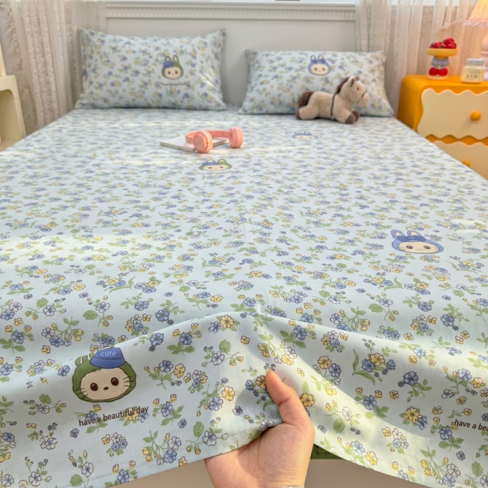 91家纺网 家纺一手货源 找家纺 （总）爱彼家纺 2026新款热卖系列老粗布床单床单三件套凉席