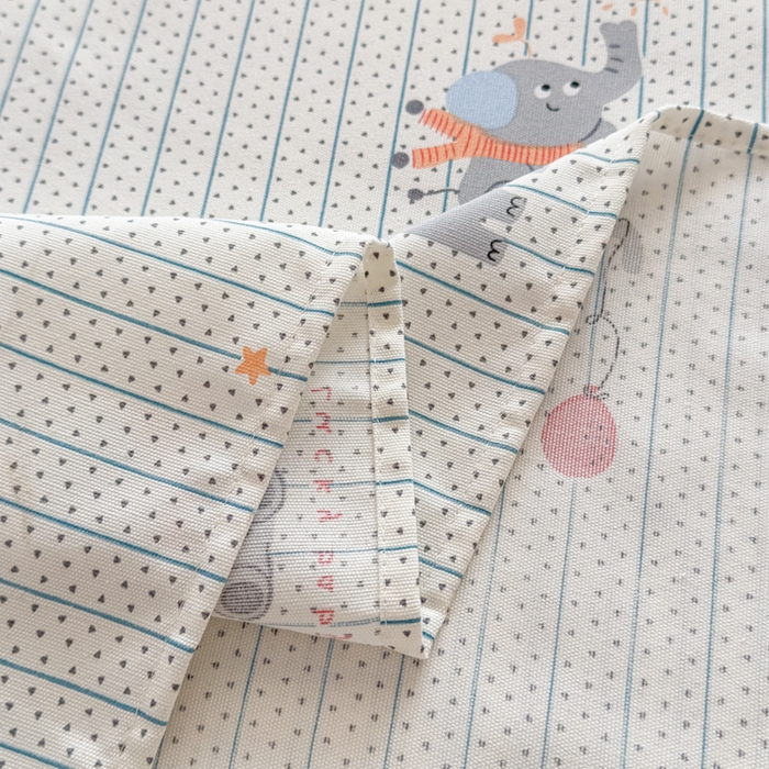 91家纺网 家纺一手货源 找家纺 爱彼家纺 2026新款热卖系列老粗布床单床单三件套凉席 元气小象