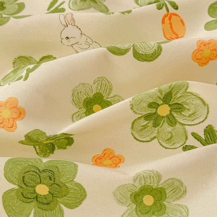 91家纺网 家纺一手货源 找家纺 爱彼家纺 2026新款热卖系列老粗布床单床单三件套凉席 绿果花香