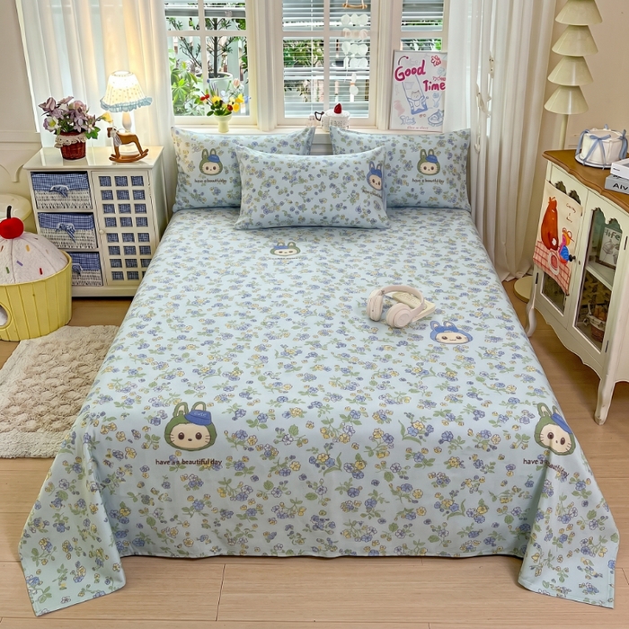 91家纺网 家纺一手货源 找家纺 （总）爱彼家纺 2026新款热卖系列老粗布床单床单三件套凉席