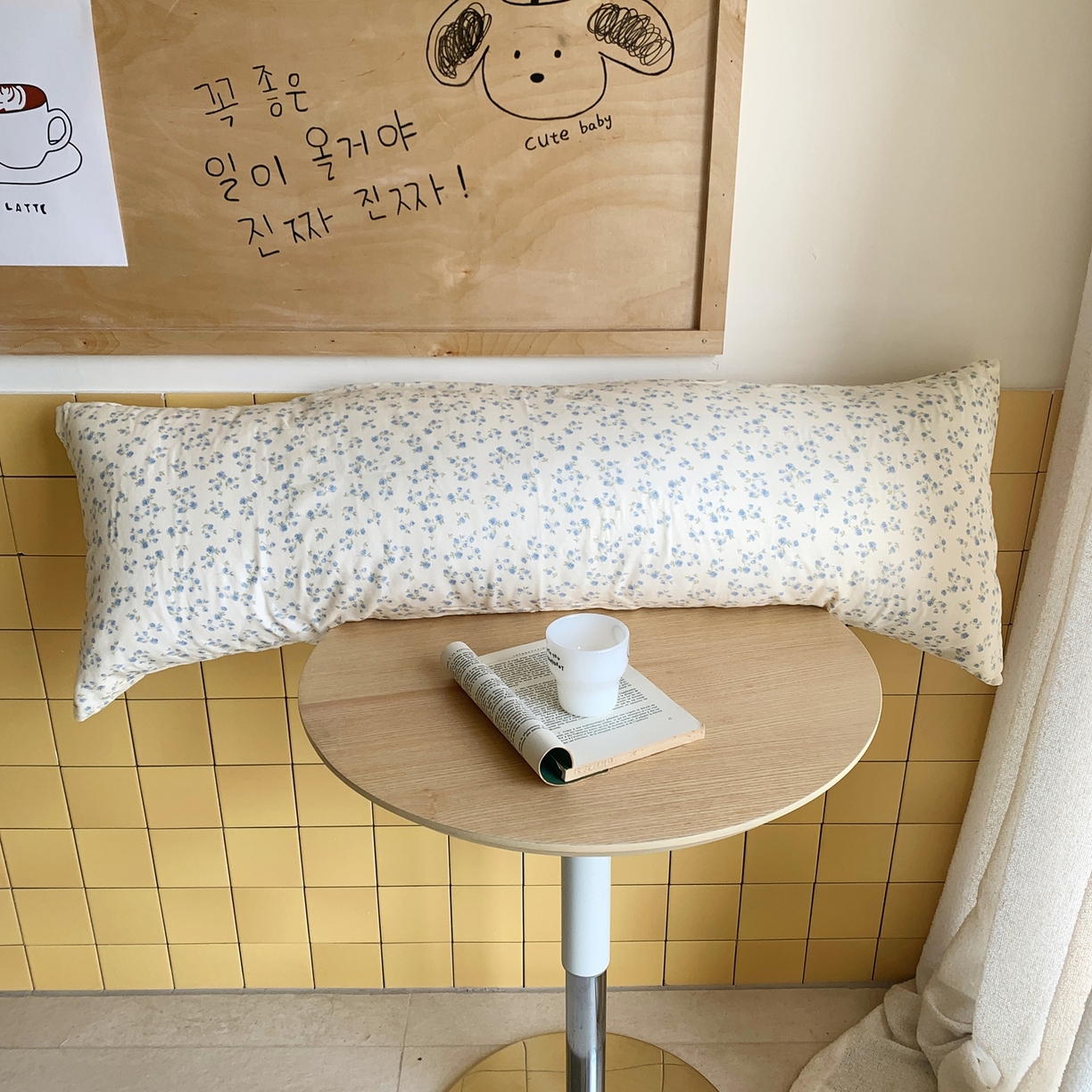 91家纺网 家纺一手货源 找家纺 桃喜 2026新款全棉双层纱巨无霸长抱枕 双层纱长抱枕-风铃草