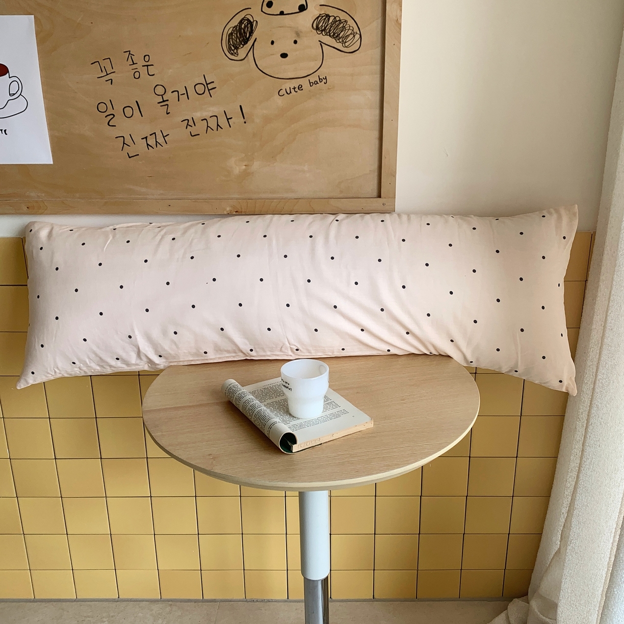 91家纺网 家纺一手货源 找家纺 桃喜 2026新款全棉双层纱巨无霸长抱枕 双层纱长抱枕-赫本粉