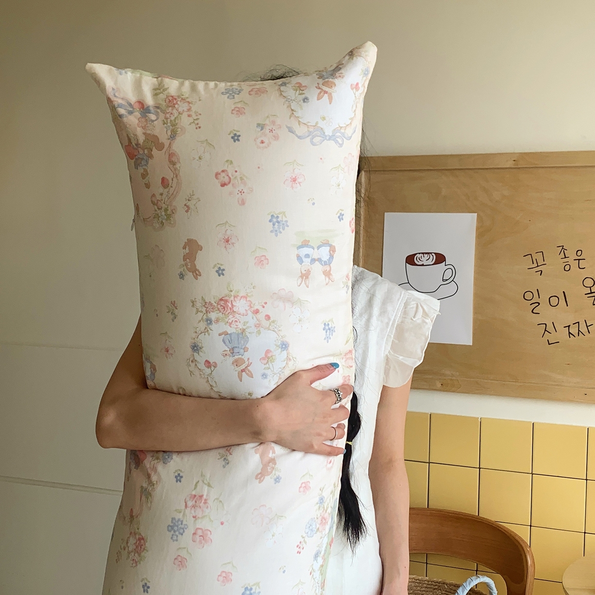 91家纺网 家纺一手货源 找家纺 （总）桃喜 2026新款全棉双层纱巨无霸长抱枕