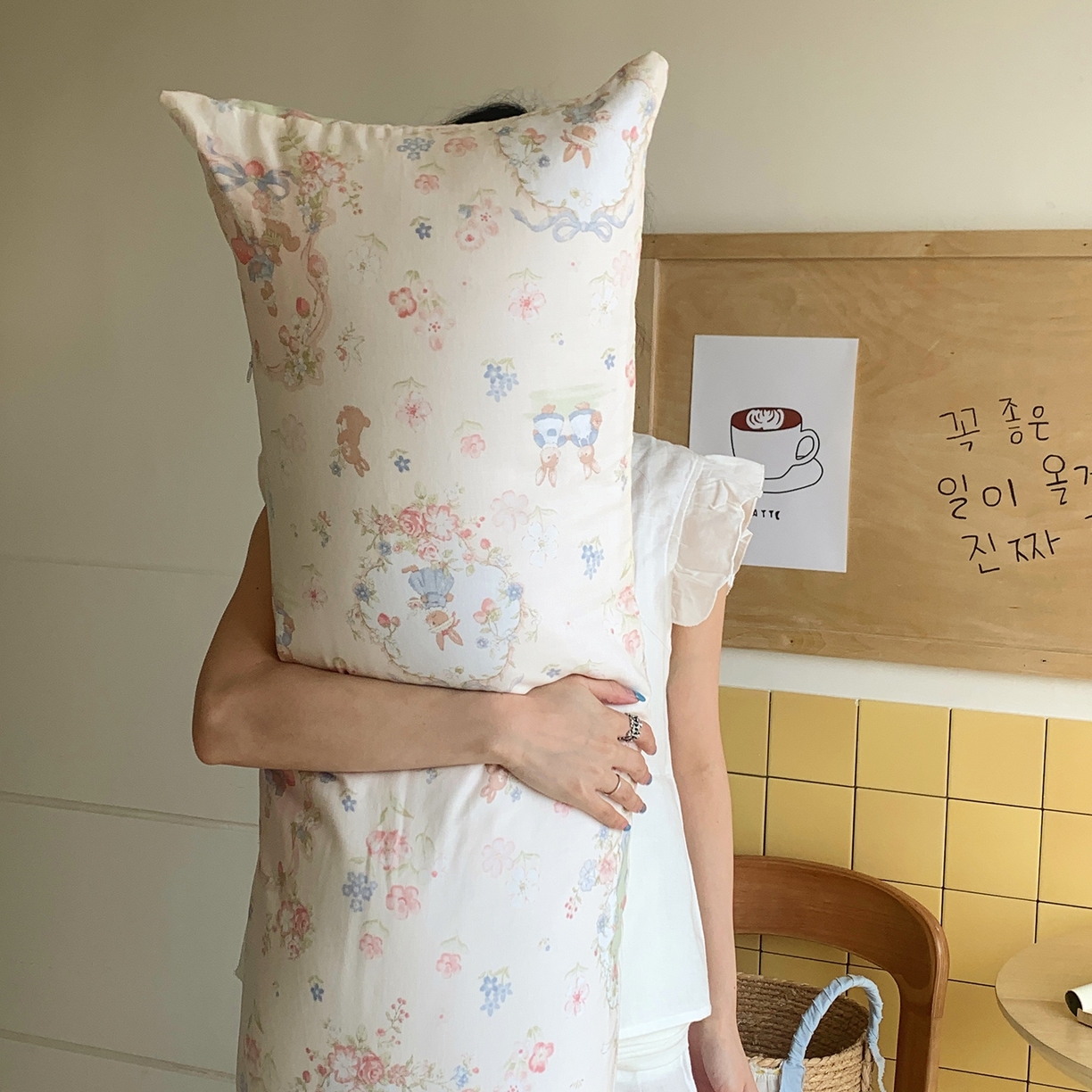 91家纺网 家纺一手货源 找家纺 （总）桃喜 2026新款全棉双层纱巨无霸长抱枕