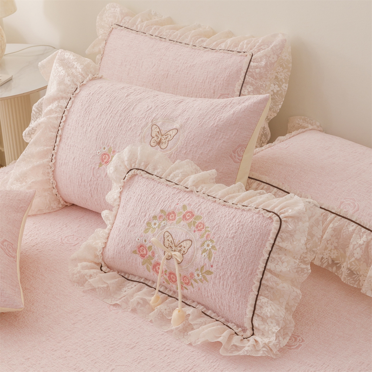 91家纺网 家纺一手货源 找家纺 （总）好儿喜家纺 2026新款夏季冰丝软凉席乙纶凉席床裙空调软席可机洗-漫夏系列