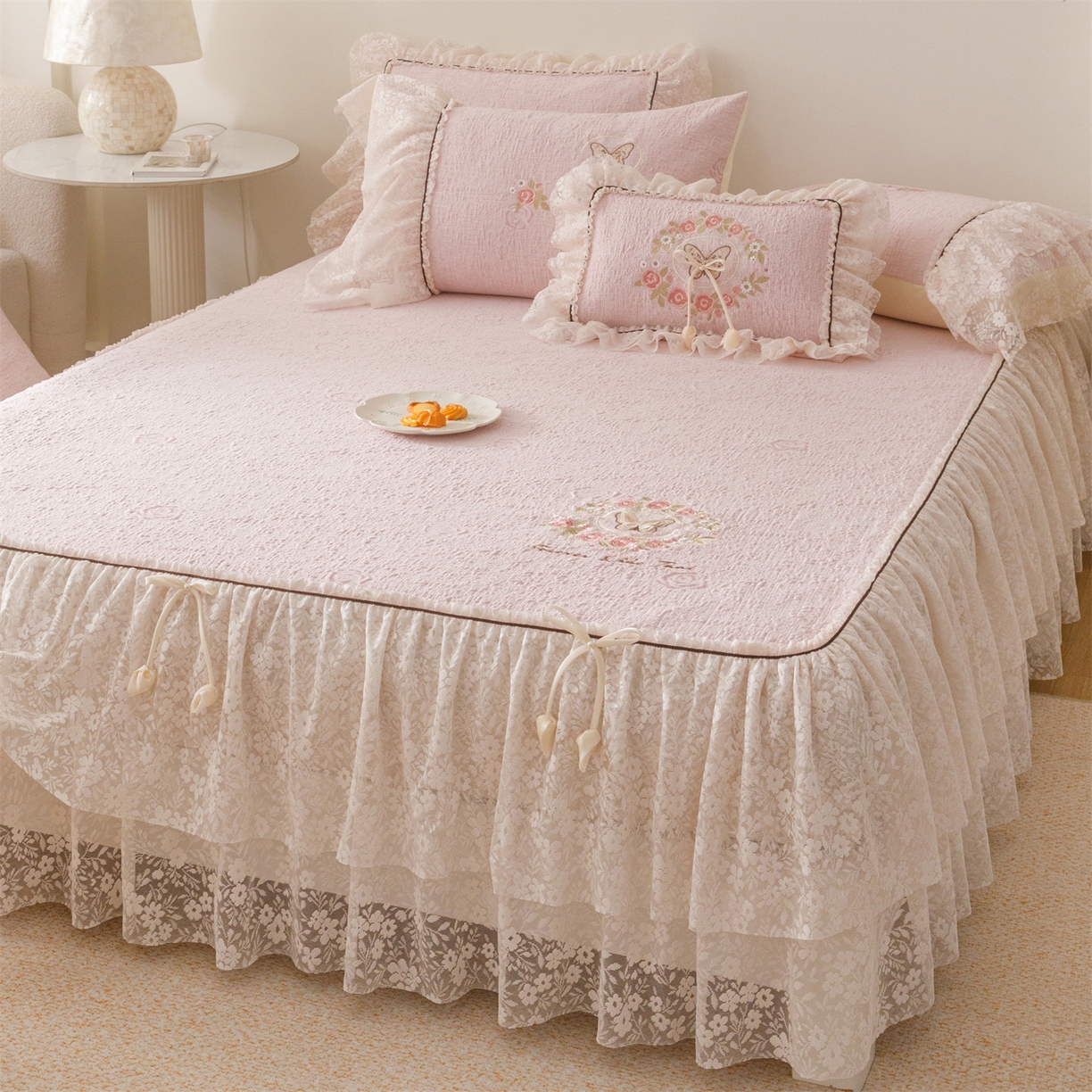 91家纺网 家纺一手货源 找家纺 （总）好儿喜家纺 2026新款夏季冰丝软凉席乙纶凉席床裙空调软席可机洗-漫夏系列