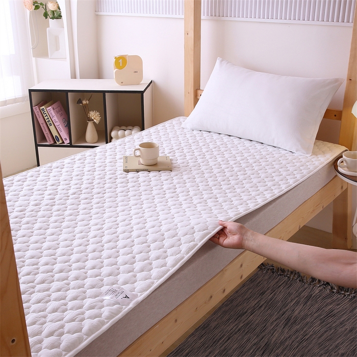 91家纺网 家纺一手货源 找家纺 （总）乐逸家纺 2026新款A类纯棉全棉色织水洗棉床护垫床褥学生宿舍单人出租房专用可水洗床褥软床垫