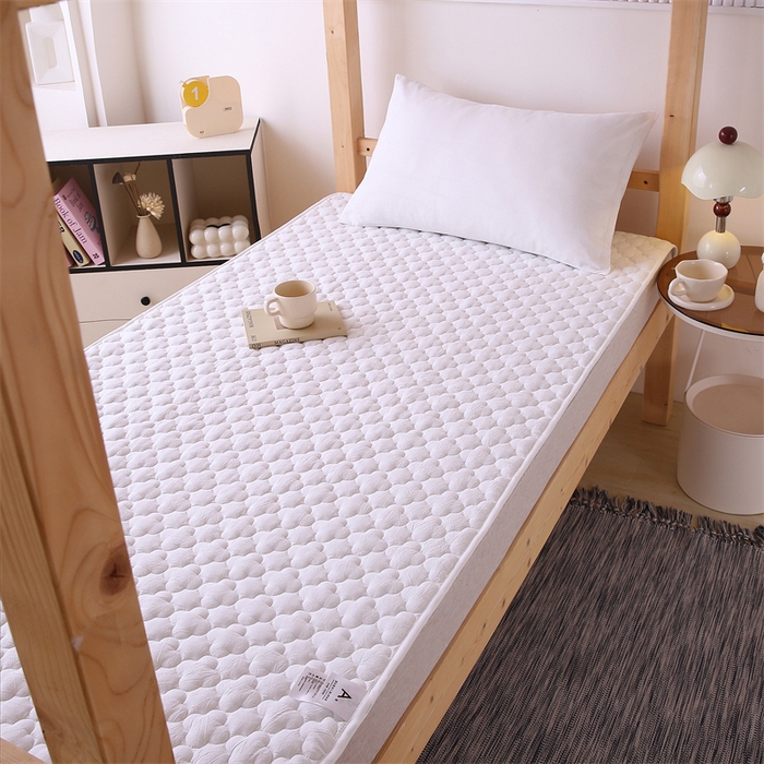 91家纺网 家纺一手货源 找家纺 乐逸家纺 2026新款A类纯棉全棉色织水洗棉床护垫床褥学生宿舍单人出租房专用可水洗床褥软床垫 全棉床褥纯白