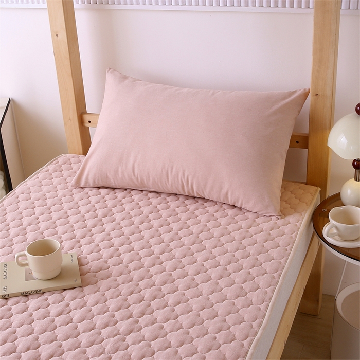 91家纺网 家纺一手货源 找家纺 乐逸家纺 2026新款A类纯棉全棉色织水洗棉床护垫床褥学生宿舍单人出租房专用可水洗床褥软床垫 全棉床褥浅驼