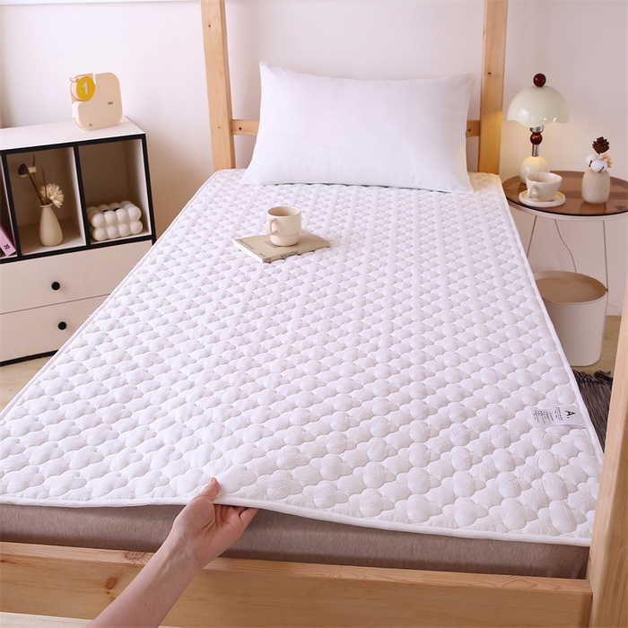 91家纺网 家纺一手货源 找家纺 乐逸家纺 2026新款A类纯棉全棉色织水洗棉床护垫床褥学生宿舍单人出租房专用可水洗床褥软床垫 全棉床褥纯白