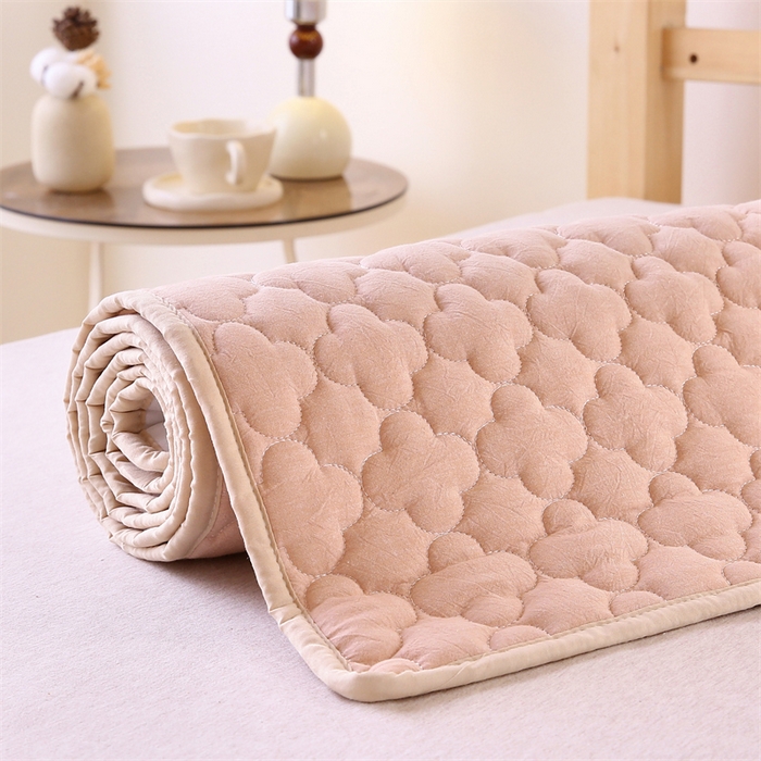 91家纺网 家纺一手货源 找家纺 乐逸家纺 2026新款A类纯棉全棉色织水洗棉床护垫床褥学生宿舍单人出租房专用可水洗床褥软床垫 全棉床褥浅驼