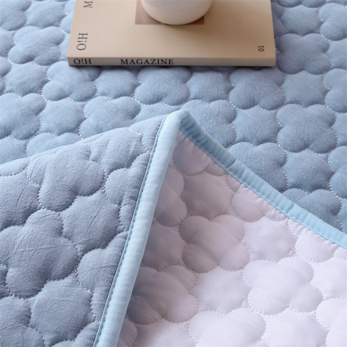 91家纺网 家纺一手货源 找家纺 乐逸家纺 2026新款A类纯棉全棉色织水洗棉床护垫床褥学生宿舍单人出租房专用可水洗床褥软床垫 全棉床褥天蓝