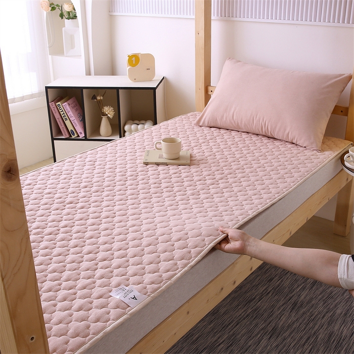 91家纺网 家纺一手货源 找家纺 乐逸家纺 2026新款A类纯棉全棉色织水洗棉床护垫床褥学生宿舍单人出租房专用可水洗床褥软床垫 全棉床褥浅驼