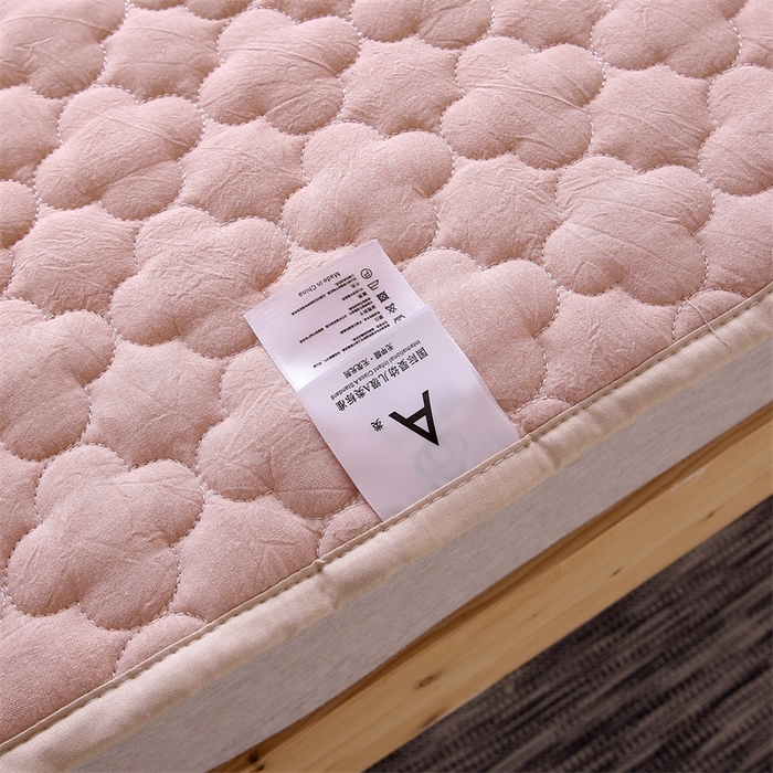 91家纺网 家纺一手货源 找家纺 乐逸家纺 2026新款A类纯棉全棉色织水洗棉床护垫床褥学生宿舍单人出租房专用可水洗床褥软床垫 全棉床褥浅驼